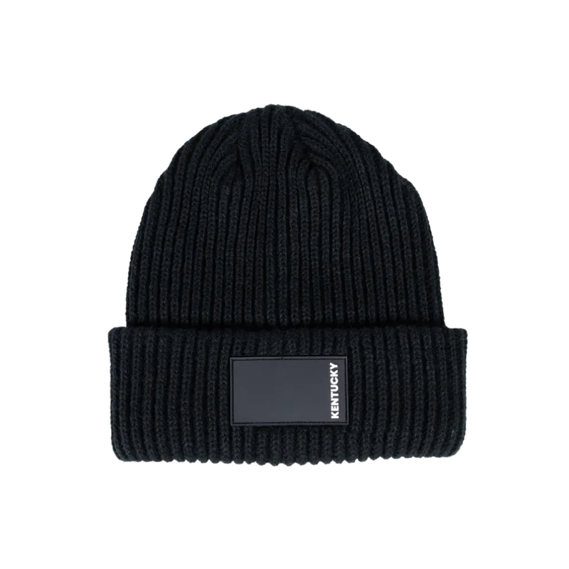 Kentucky Beanie Rubber Logo Black-1